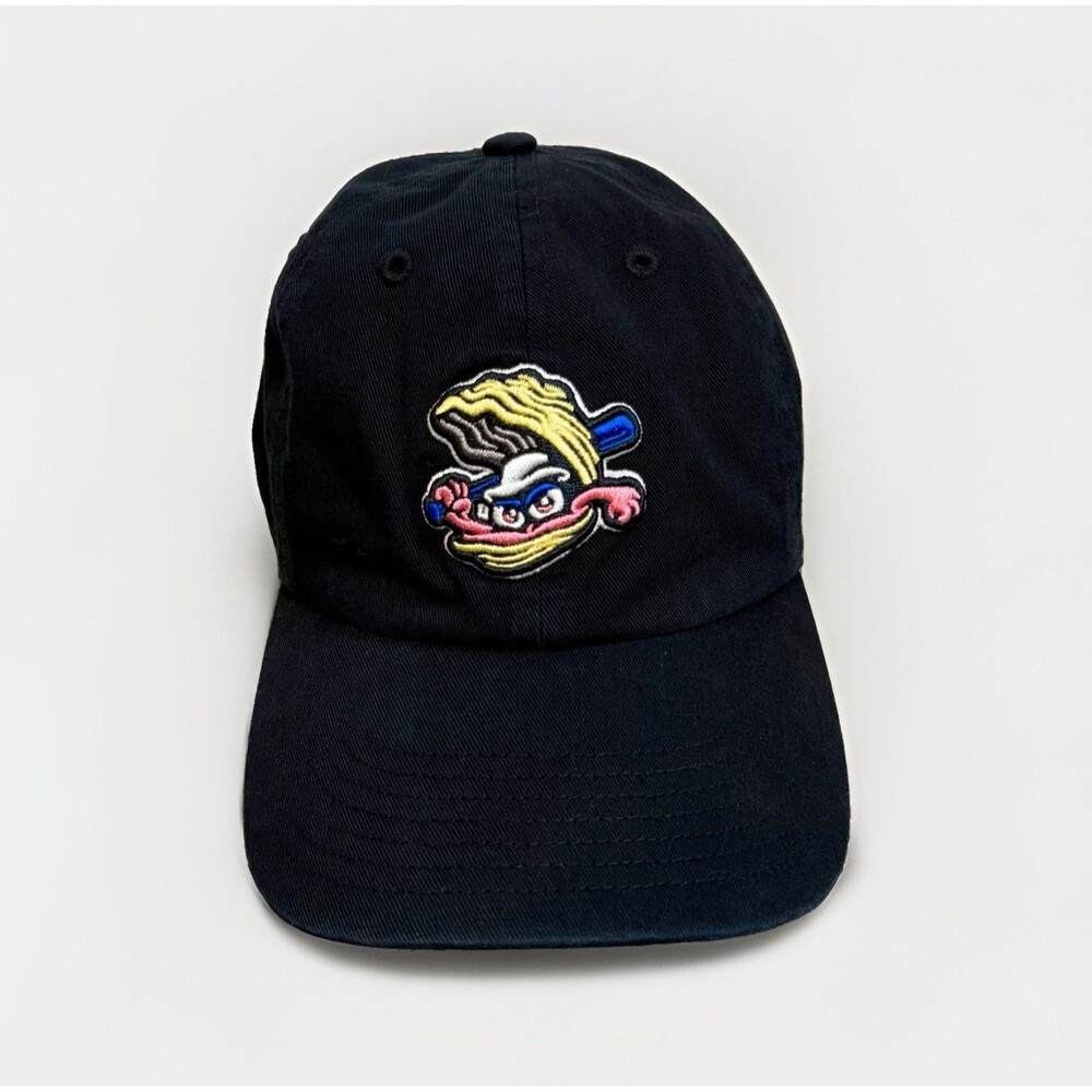 ‘47 Biloxi Shuckers Kids Black Alternate Logo Oyster Cotton Hat Adjustable NEW